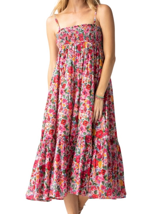 NATURAL LIFE Dresses & Skirts - NATURAL LIFE Pink Floral Midi Dress Maxi Skirt Convertible Medium NWT Cotton